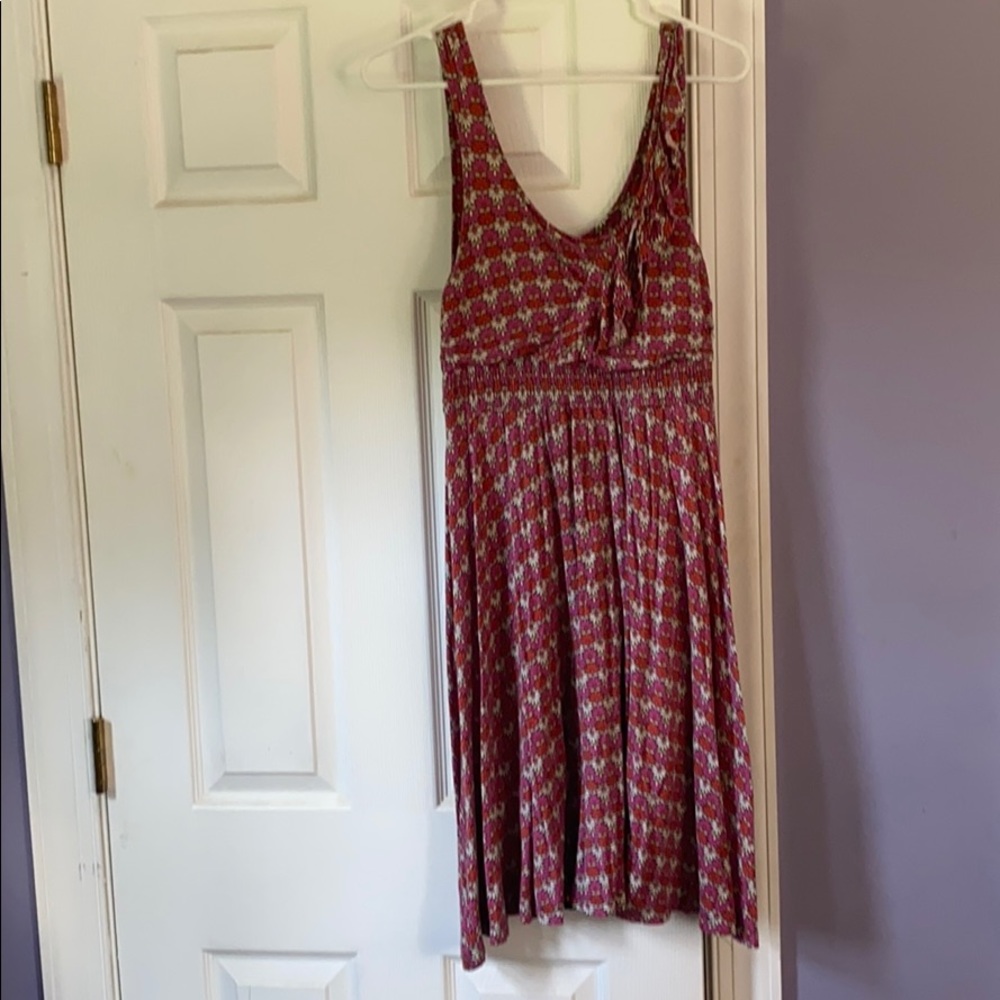 Dress red white and pink